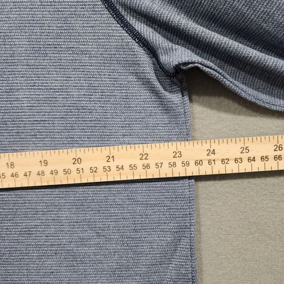 Under Armour Polo Shirt Mens Blue 2XL HeatGear Fitted Short Sleeve Pullover Long - Picture 12 of 16